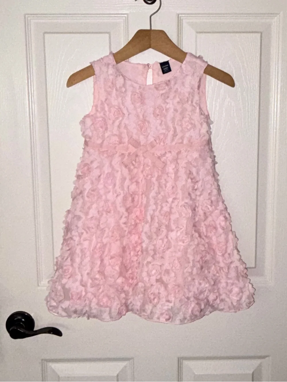 GAP Pink Rosette Petals Sleeveless Party Dress 🌸